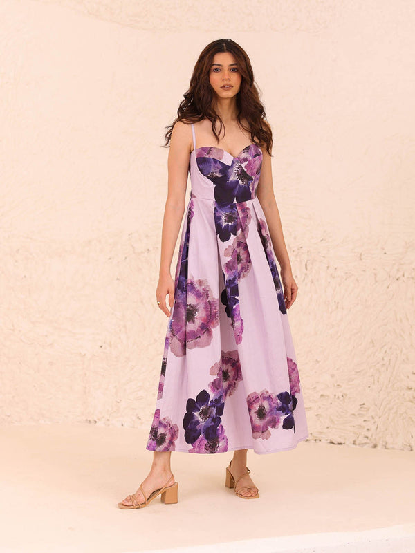 Neshima Padded Maxi Dress